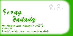 virag hadady business card